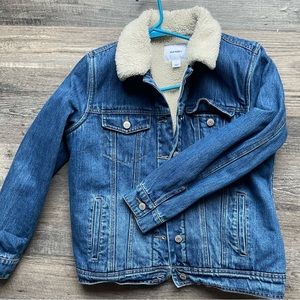Old Navy Sherpa lined denim jacket